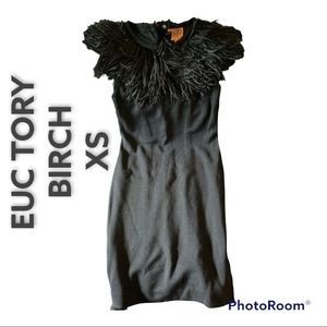 Flash sale! Tory Burch Ostrich Feather Dress XS